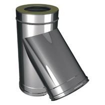   Тройник 45° Вулкан V50R (нержавейка, AISI 321/304/0,5мм)(Диаметр Ø 300/400 мм)