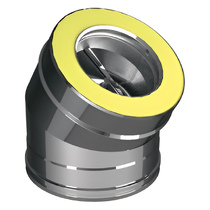   Отвод 30° Вулкан Z50R (нержавейка, AISI 321/Оц/0,5мм)(Диаметр Ø 160/260 мм)