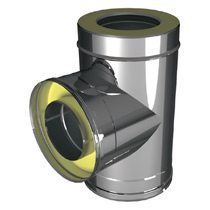   Тройник 90° Вулкан Z50R (нержавейка, AISI 321/Оц/0,5мм)(Диаметр Ø 130/230 мм)