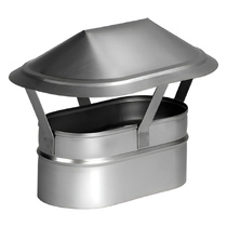   Зонт Вулкан VOR (нержавейка, AISI 321/0,5мм)(Ø 100/200 мм)