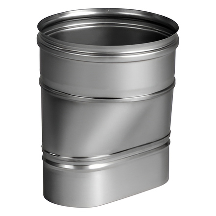   Переходник Вулкан VOR с овала на Ø 200 (нержавейка, AISI 321/0,5мм)(Ø 120/240 мм)