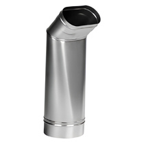   Переходник 45° Вулкан VOR (нержавейка, AISI 321/0,5мм)(Диаметр Ø 100/200 мм, Диаметр выхода Ø200 мм)