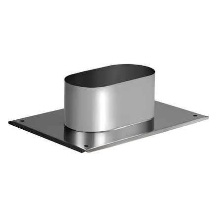   Крышка невентилируемой шахты Вулкан VOR (нержавейка, AISI 321/0,5мм)(Ø 100/200 мм)