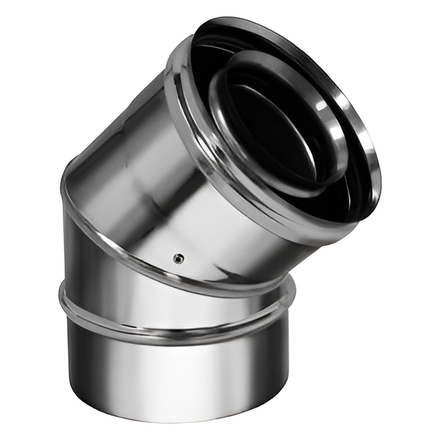   Отвод 45º Вулкан VCR (нержавейка, AISI 321/304/0,5мм)