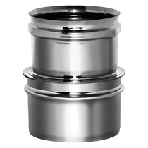   Переходник с бака на трубу Вулкан (нержавейка, AISI 304/0,5мм)(Диаметр Ø 104 мм)