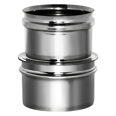   Переходник с бака на трубу Вулкан (нержавейка, AISI 304/0,5мм)(Диаметр Ø 120 мм)