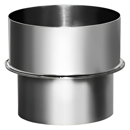   Переходник с топки на бак Вулкан (нержавейка, AISI 304/0,5мм)(Диаметр 120 мм)