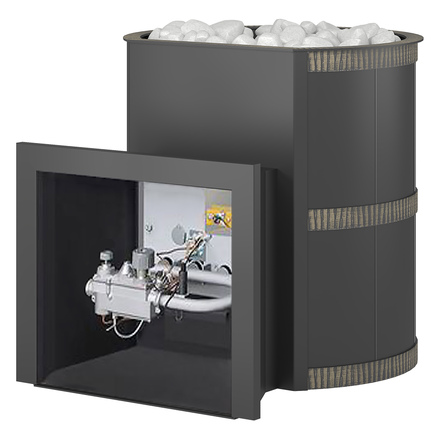   Газодровяная печь для бани Везувий Лава 18 (ДТ-3)