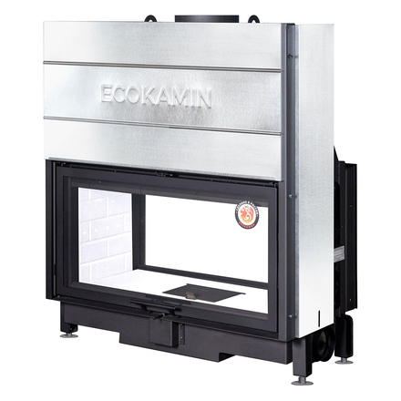   Каминная топка EcoKamin Вега 1000 T(белый шамот)