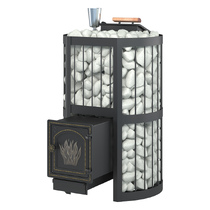   Чугунная печь для бани Везувий Ураган Стандарт 28 (Дверь: ДТ-4)(Камни -, Сетка на трубу -)