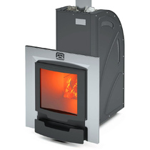   Дровяная печь для бани Теплодар Каскад-12 Т Панорама (2018)