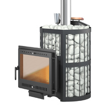   Дровяная печь для бани Etna (Этна) 18 (Панорама) \М\ Стандарт З/К