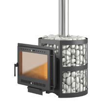   Дровяная печь для бани Etna (Этна) 18 (Панорама) \М\ Стандарт