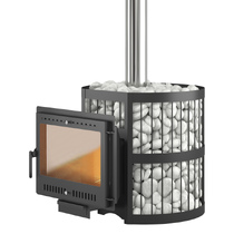   Дровяная печь для бани Etna (Этна) 24 (Панорама) \М\ Стандарт