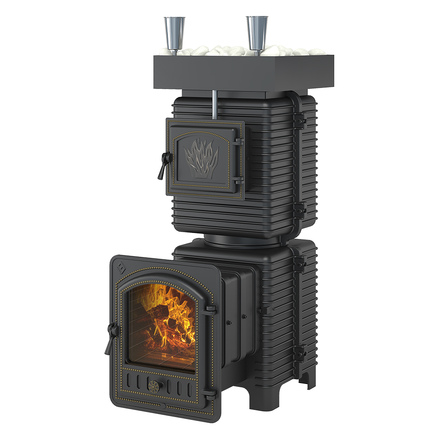 Печь для бани Эверест Легкий пар Профи (по-серому)