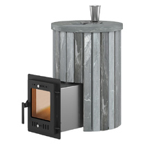   Банная печь Эверест \Steam Master\ 18 INOX в ламелях(Талькохлорит, S-20)