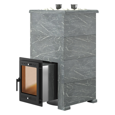   Банная печь Эверест \Steam Master\ 44 INOX в облицовке(Талькохлорит, S-40)