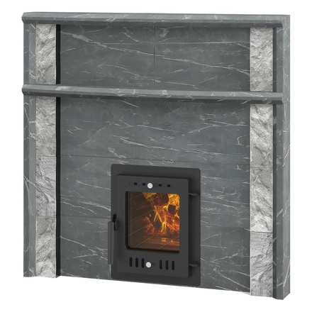   Портал для банной печи Эверест \Steam Master\ INOX 18, 24(Пироксенит Элит)