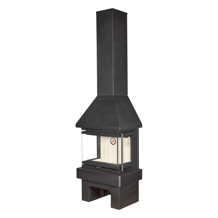   Камин Экокамин Прага Три стекла New