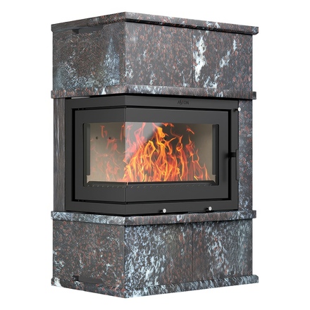   Камин ASTON 700 «Vyborg» Н-1280 (угловой)(Облицовка Талькохлорит, Расположение Правый)