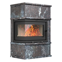   Камин ASTON 700 «Vyborg» Н-1280 (угловой)(Облицовка Пироксенит Элит, Расположение Левый)