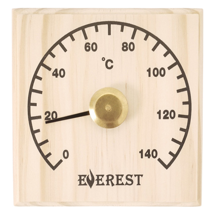   Термометр Эверест квадратный, сосна (TG-37)