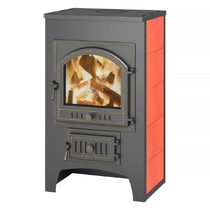 Печь-камин Везувий ПК-01 (205) Красный кафель