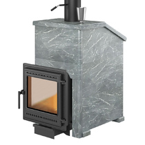   Банная печь Везувий Легенда Ретро 24 (505) в облицовке(Облицовка Пироксенит Элит S-40, Камни -)