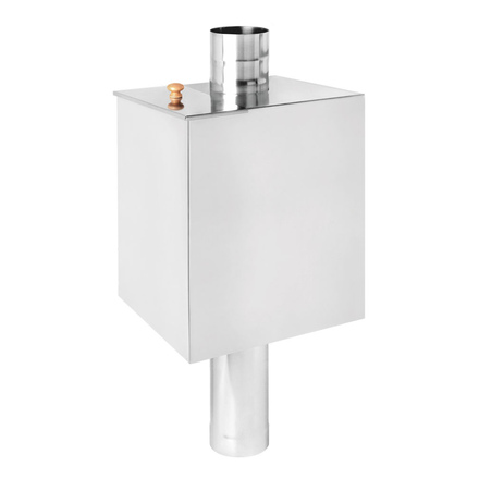   Бак Везувий на трубе 40л (Прямоугольный)(Диаметр Ø 115, Тип подключения ММ)