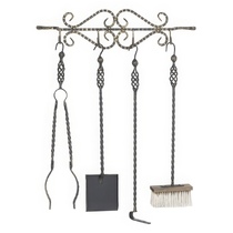  Везувий Кованый каминный набор Везувий N 150 (B,S)(Цвет Серебро)