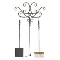  Везувий Кованый каминный набор Везувий N 170 (B,S)(Цвет Серебро)