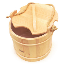   Ведро LK 10л. традиционное, с пласт. вставкой, с крышкой, сосна