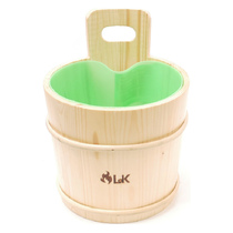   Шайка с пластиковой вставкой LK, сосна (10 литров)