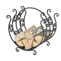   Кованая дровница Везувий D160(Цвет Серебро)