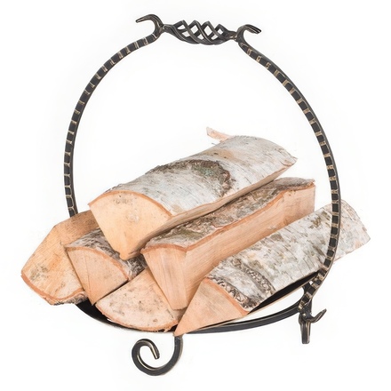   Кованая дровница Везувий D 140(Цвет Серебристый)