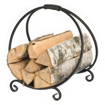   Кованая дровница Везувий D 150(Цвет Серебристый)