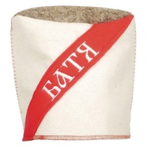   Шапка LK Кубанка \БАТЯ\ белая (арт.305106)