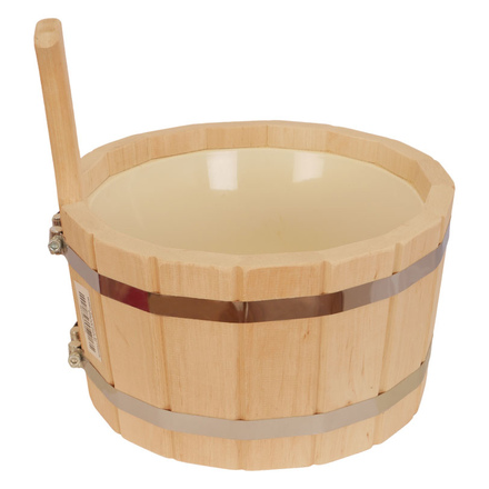   Шайка с пластиковой вставкой Ольха(ПЛ-14 (12 литров))