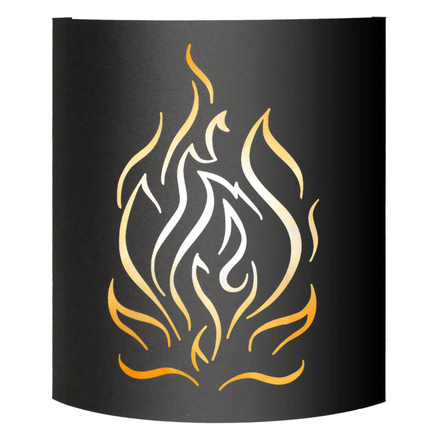   Абажур Везувий BLACK (AISI 430)(тип 9 \Молния\)