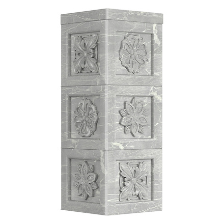  Облицовка дымохода Эверест, Резная(Вариант 2)