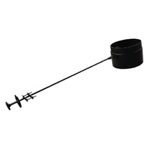   Шибер Экокамин 250 мм на жесткой тяге