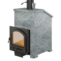   Банная печь Везувий Легенда Ретро 24 (205) в облицовке(Облицовка Талькохлорит S-40, Камни -)