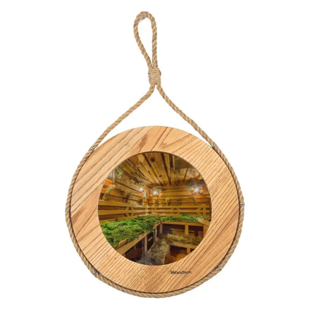   Зеркало для бани Woodson D38(Ольха)