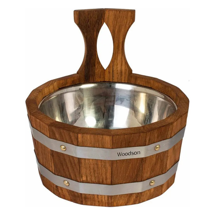   Ковш Woodson с нержавеющей вставкой(Дуб в темном)