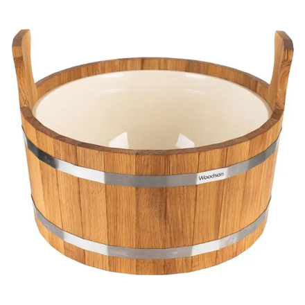   Шайка Woodson с пластиковой вставкой(Дуб)