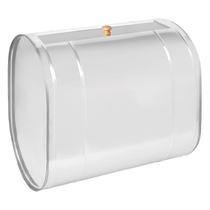   Овальный нержавеющий бак Везувий под контур (горизонтальный) 60 л