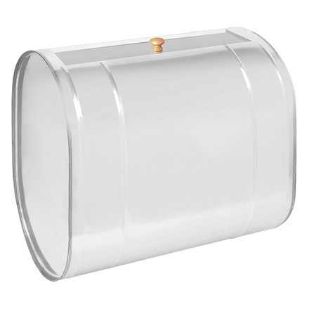   Овальный нержавеющий бак Везувий под контур (горизонтальный) 60 л