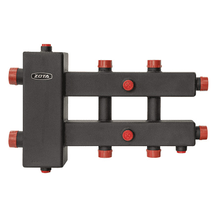   Гидроразделитель ZOTA с коллектором горизонтальный, до 70 кВт 3 контура(до 70 кВт 3 контура)