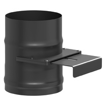   Шибер задвижной Везувий BLACK (AISI 430/1,0мм)(Ø 120 мм)