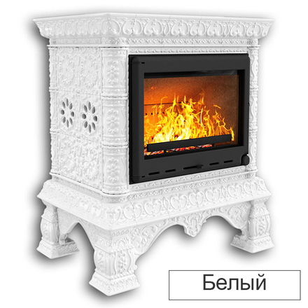   Каминная облицовка КимрПечь Кострома пристенная МЛ-700(Исполнение Однотонный B, Цвет / Декор Олива светлая [F1])